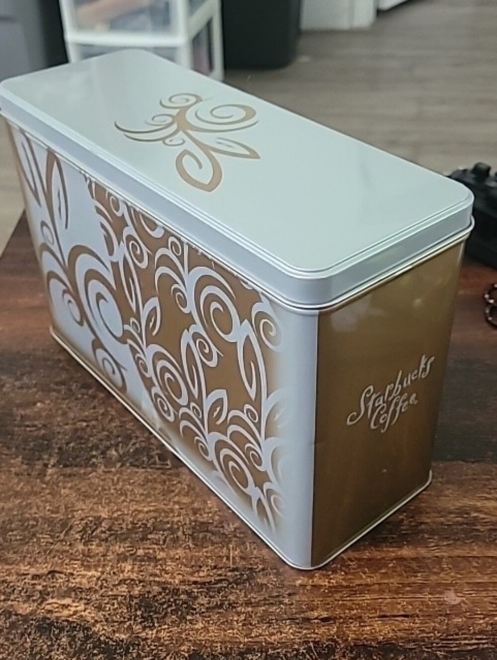 Vintage 1990's STARBUCKS Coffee Tin 10”x 7”x 4” Highly Collectible